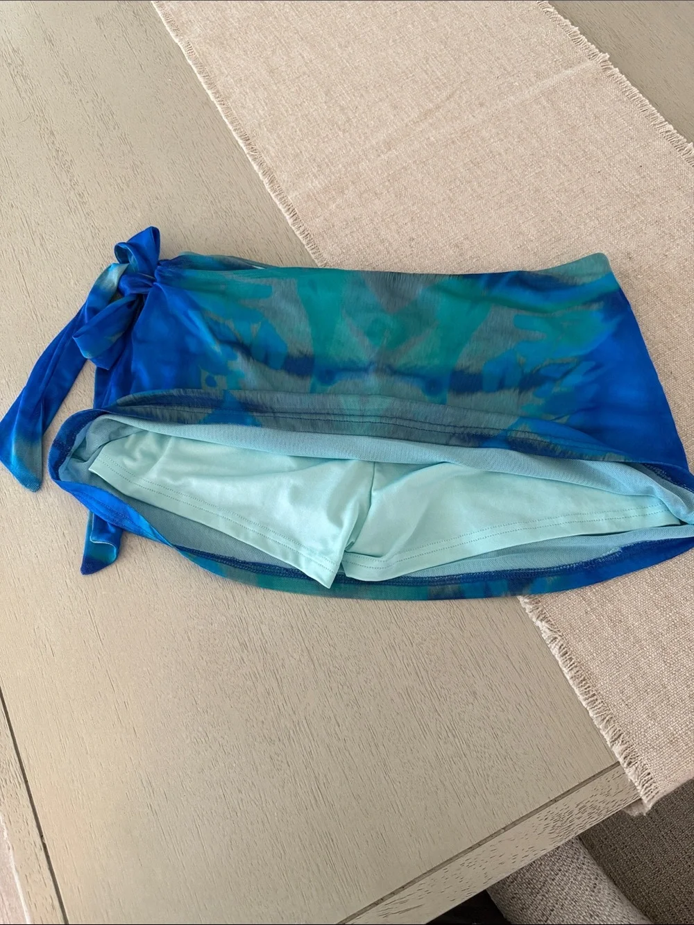 3 piece Tiger Mist Bikini and matching skort/sarong